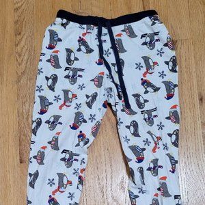 Hanna Andersson Size XS Penguin Party Long John Bottoms in Organic Cotton